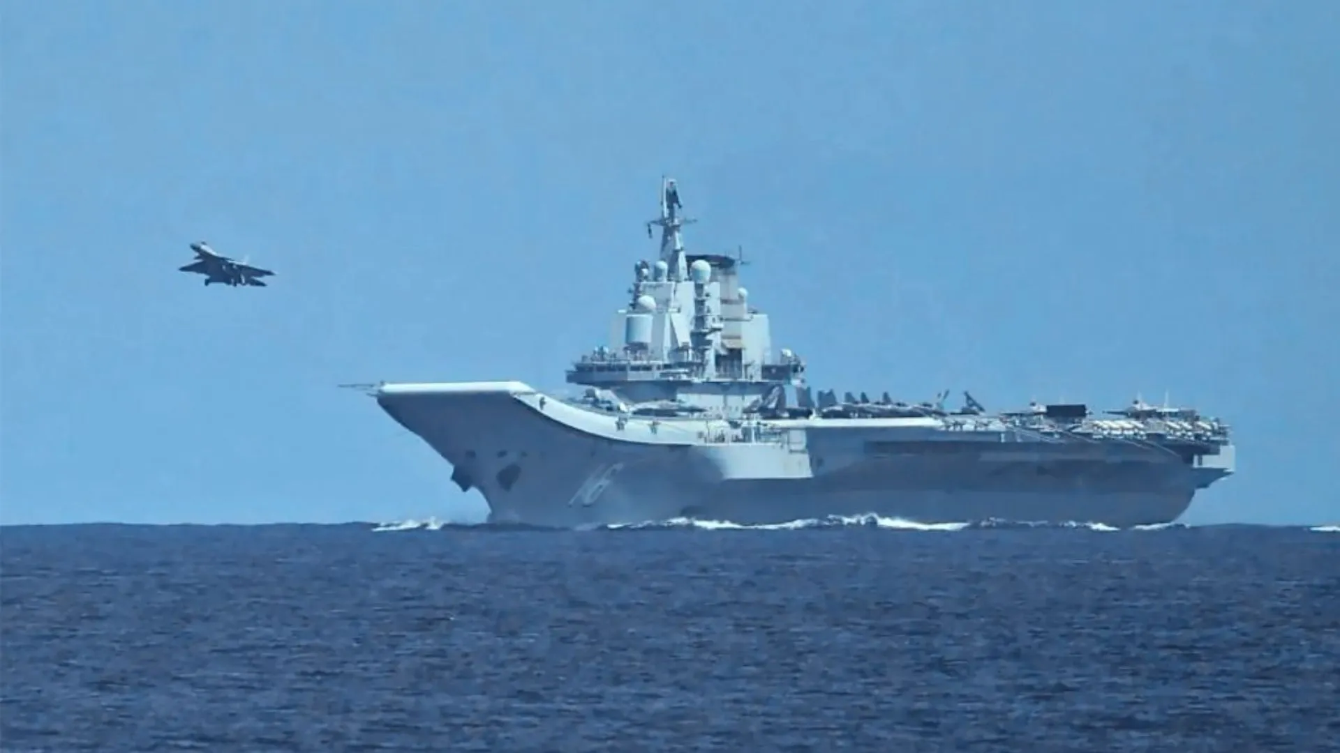 US Satellite Spots Chinese Aircraft Carrier In Bohai Sea