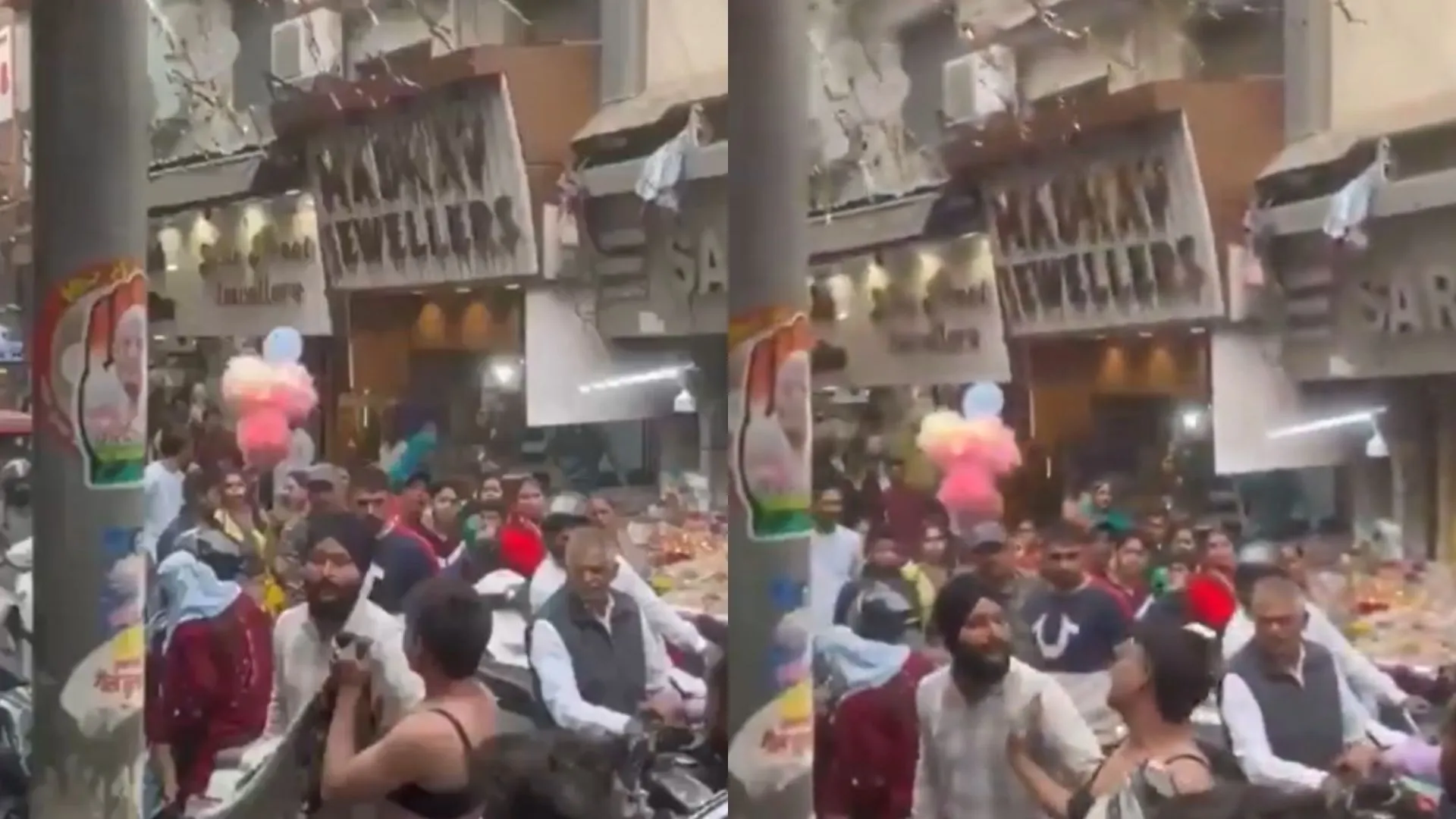 Watch; Man Wears Bra To Film ‘Viral Reel’ In Panipat Market, Shopkeeper Thrashes Him