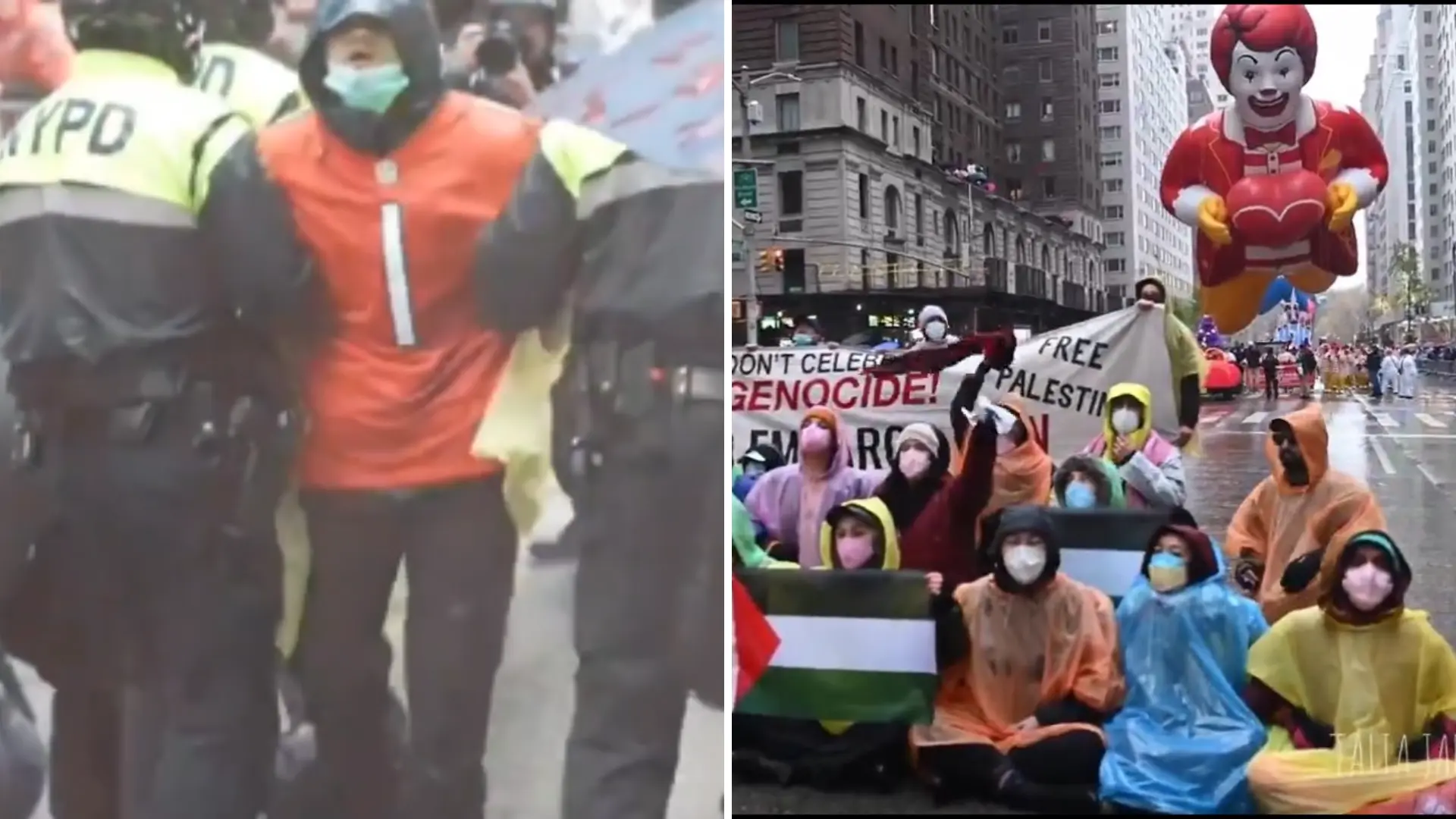 Thanksgiving Parade: Pro-Palestine Protestors Detained By NYPD After Disrupting The Iconic Event In New York- See Video!