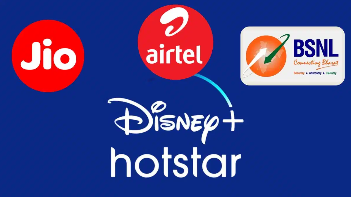 Top Prepaid Plans From Airtel, Jio, And BSNL With Free Disney+ Hotstar – Find Your Best Deal Here!