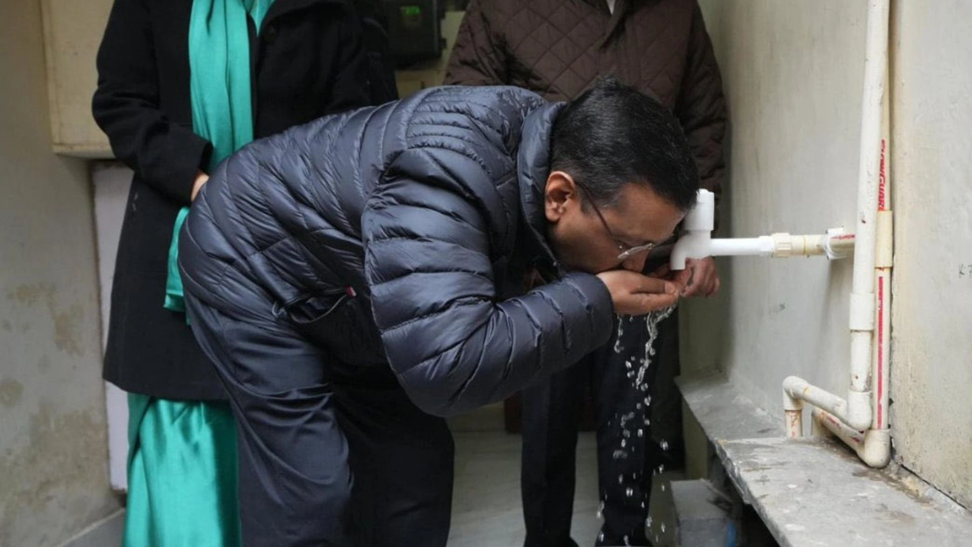 Watch: Arvind Kejriwal Drinks Water Directly From Tap, Says ‘It’s Sweet’