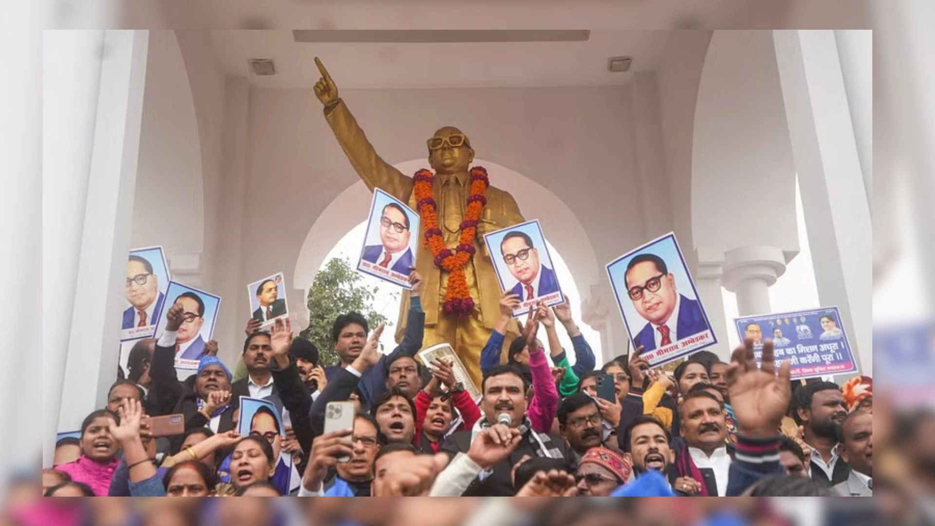 BSP Workers Protest Over Amit Shah’s Remarks On Ambedkar, Demand Resignation