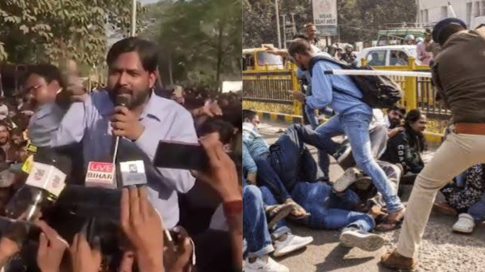 Clash Erupts Between Protesters And Police Over Normalisation in BPSC Exam, Khan Sir And Other Popular Educators Joins The Protest