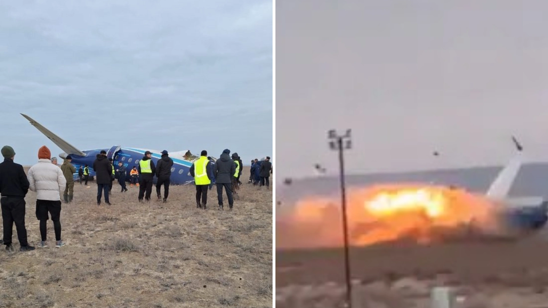 Kazakhstan: Azerbaijan Airlines Plane With 70 On Board Crashes After Being Rerouted Due To Heavy Fog- WATCH VIDEO!