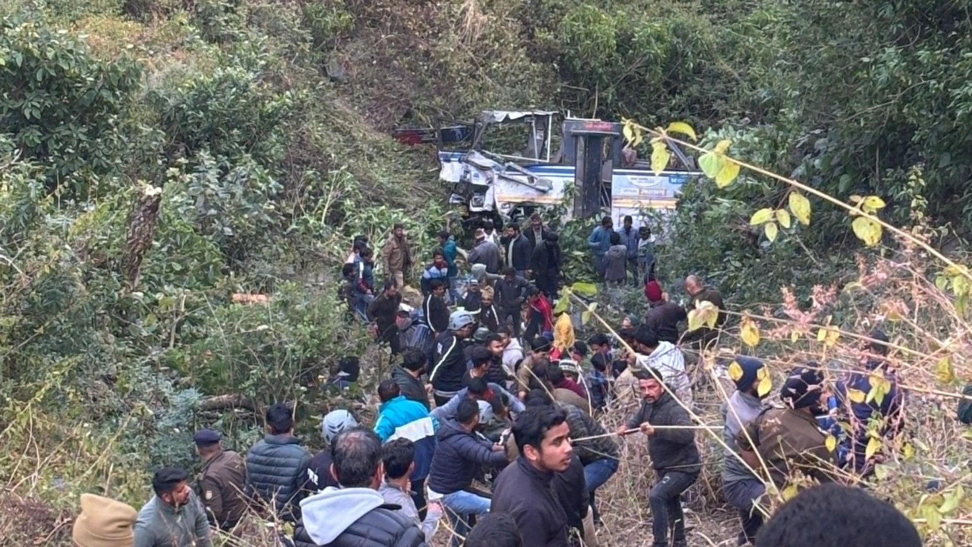 VIDEO| Nainital: 3 Killed, Several Injured As Roadways Bus Falls into 100-Meter Deep Ditch