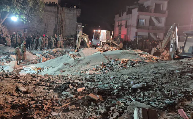 15 Feared Trapped As Multi-Storey Building Collapses In Punjab’s Mohali: Rescue Operations Underway