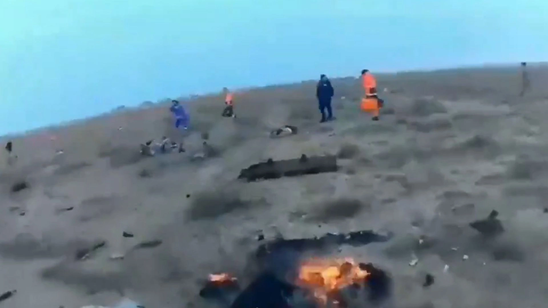 Firefighter Bodycam Footage Shows Intense Rescue Efforts After Kazakhstan Jet Crash That Killed 38