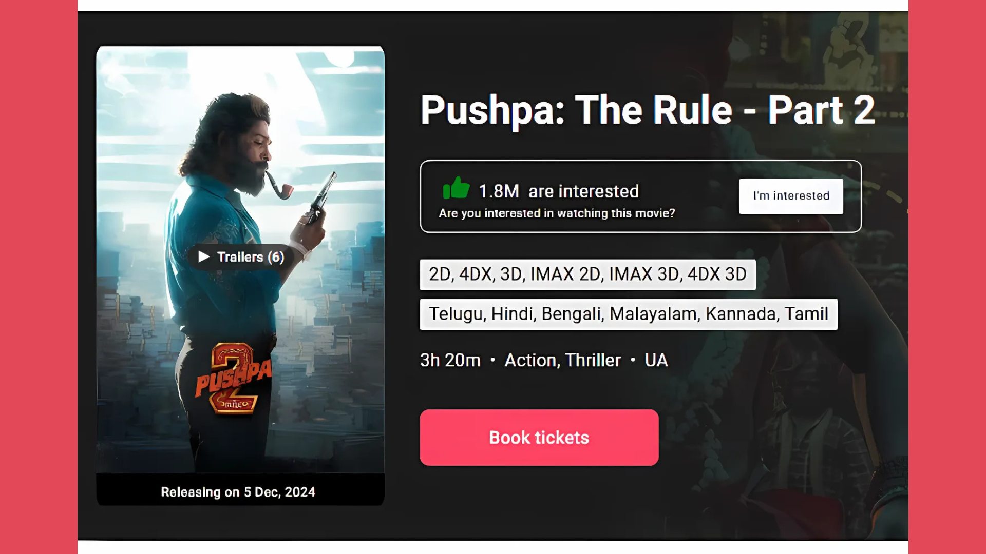 Woww! Pushpa 2: The Rule Sets New Record With ₹42.50 Crore In Global Pre-Sales Ahead Of Release