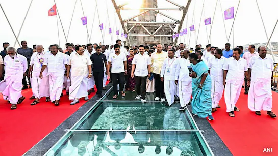 Video | Tamil Nadu Inaugurates India’s First Glass Bridge Connecting Vivekananda Rock Memorial And Thiruvalluvar Statue