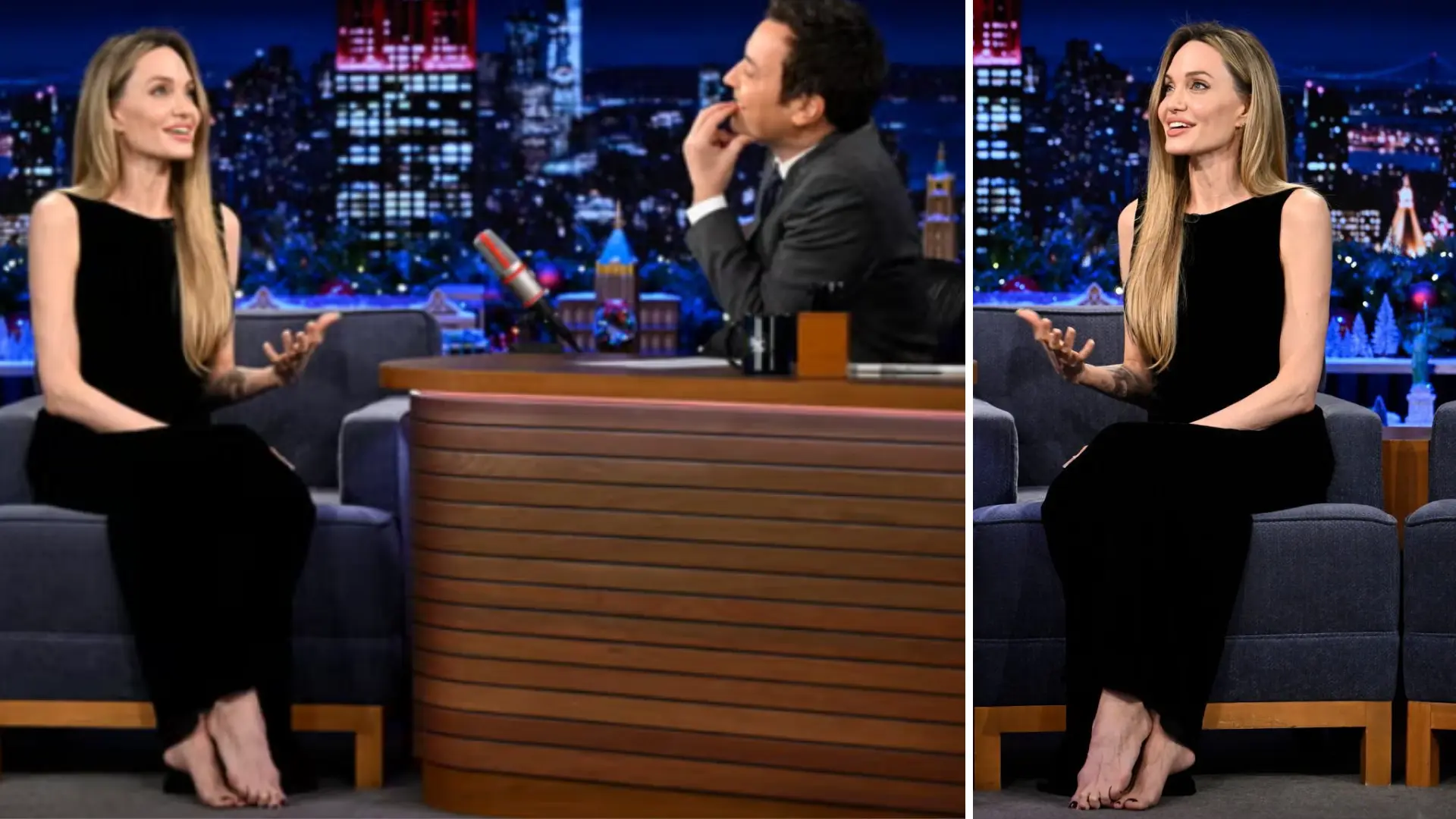 Why Did Angelina Jolie Go Barefoot In Her First Appearance On The Tonight Show After A Decade?