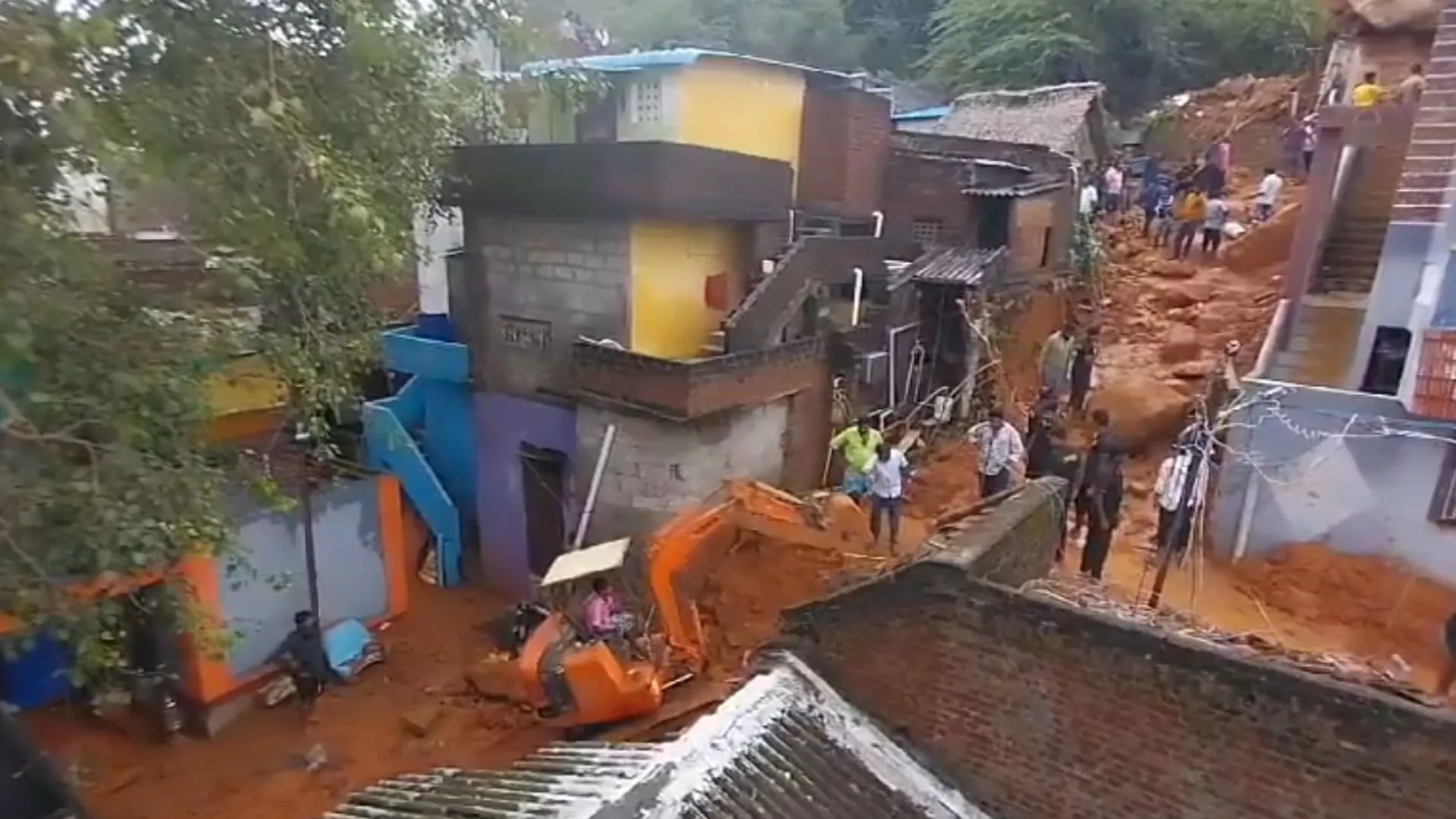 Another Landslide Strikes Temple Near Site Where Seven Family Members Were Trapped In Tamil Nadu