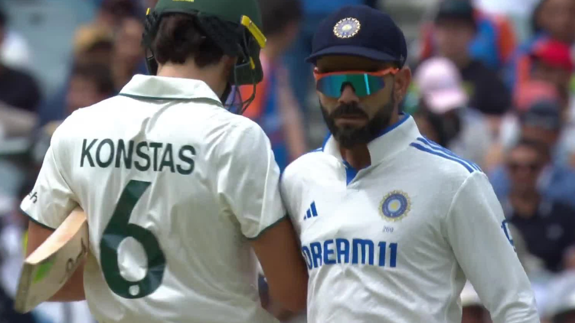 VIDEO: Virat Kohli Penalized 20% Match Fee After On-Field Clash With Australian Debutant Sam Konstas