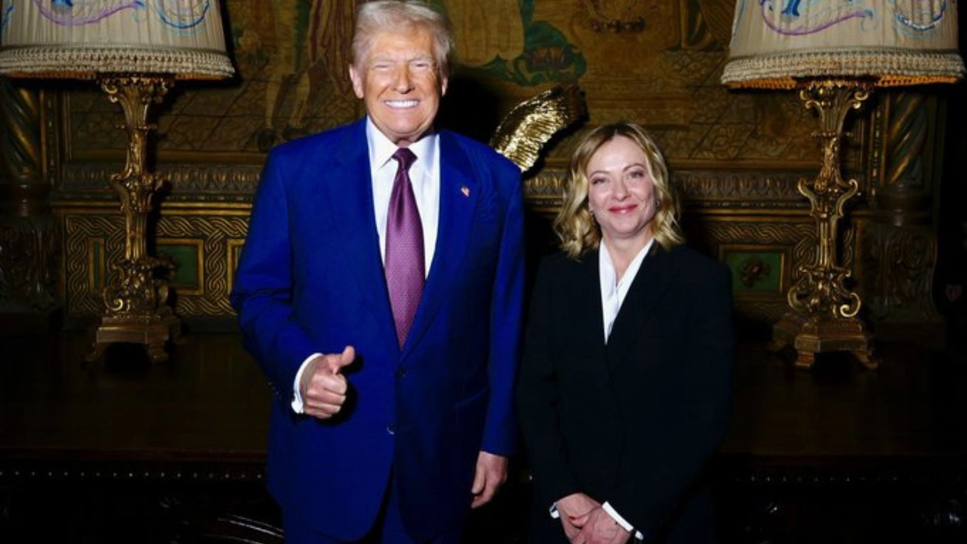 Giorgia Meloni Meets Donald Trump At Mar-a-Lago Ahead Of Biden’s Visit To Rome