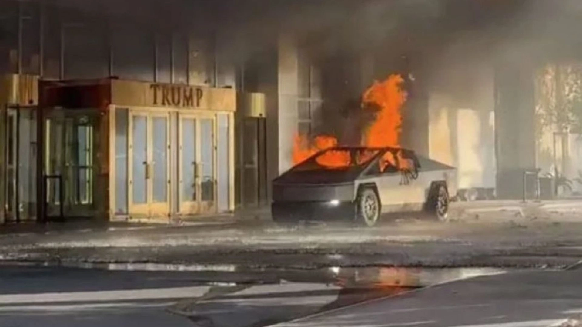 New Footage Shows Explosive Devices In Tesla Cybertruck That Exploded Near Trump Hotel In Las Vegas