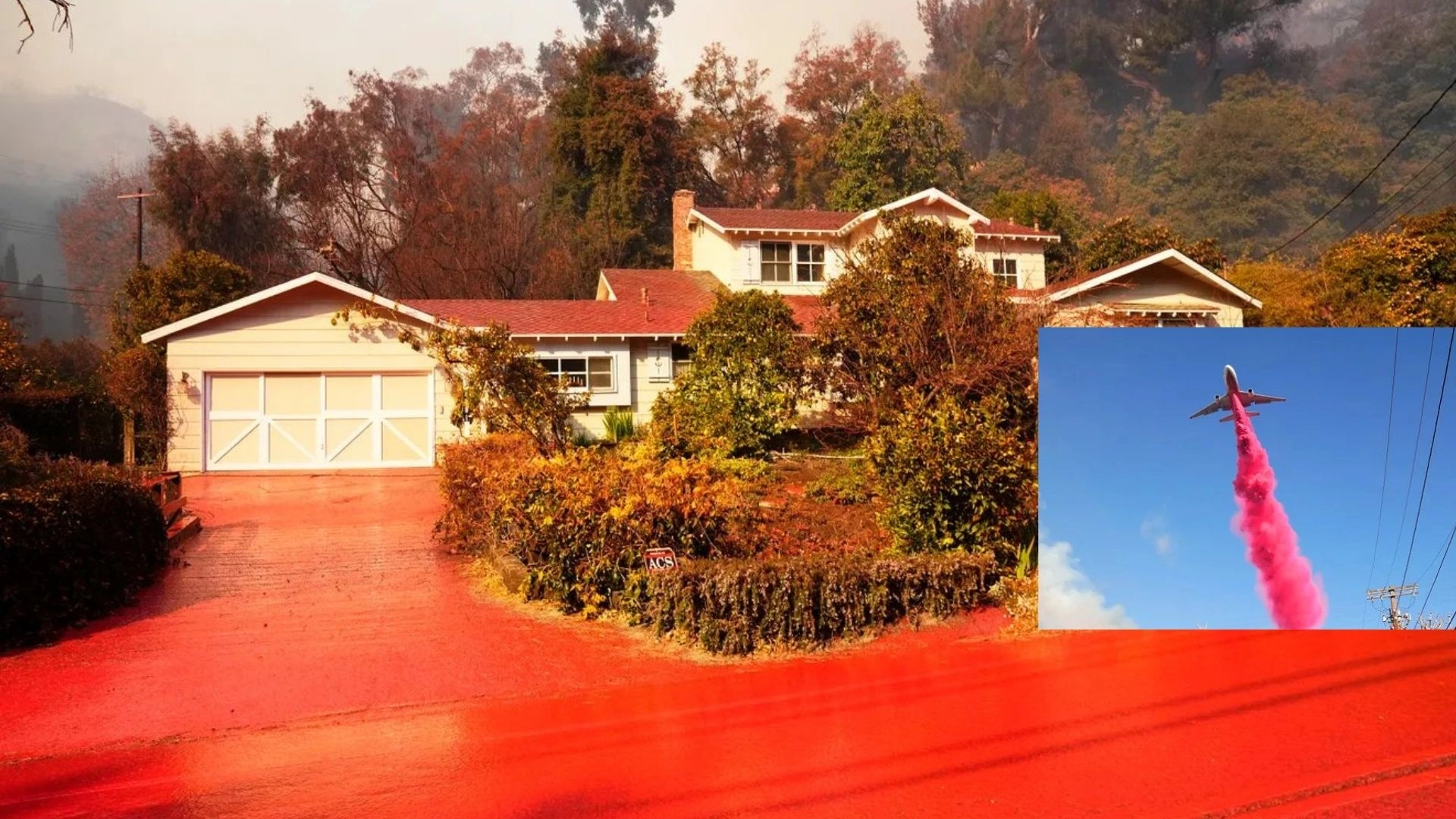 What Is The Pink Powder Being Used To Fight California Fires—And Why Is It Everywhere?