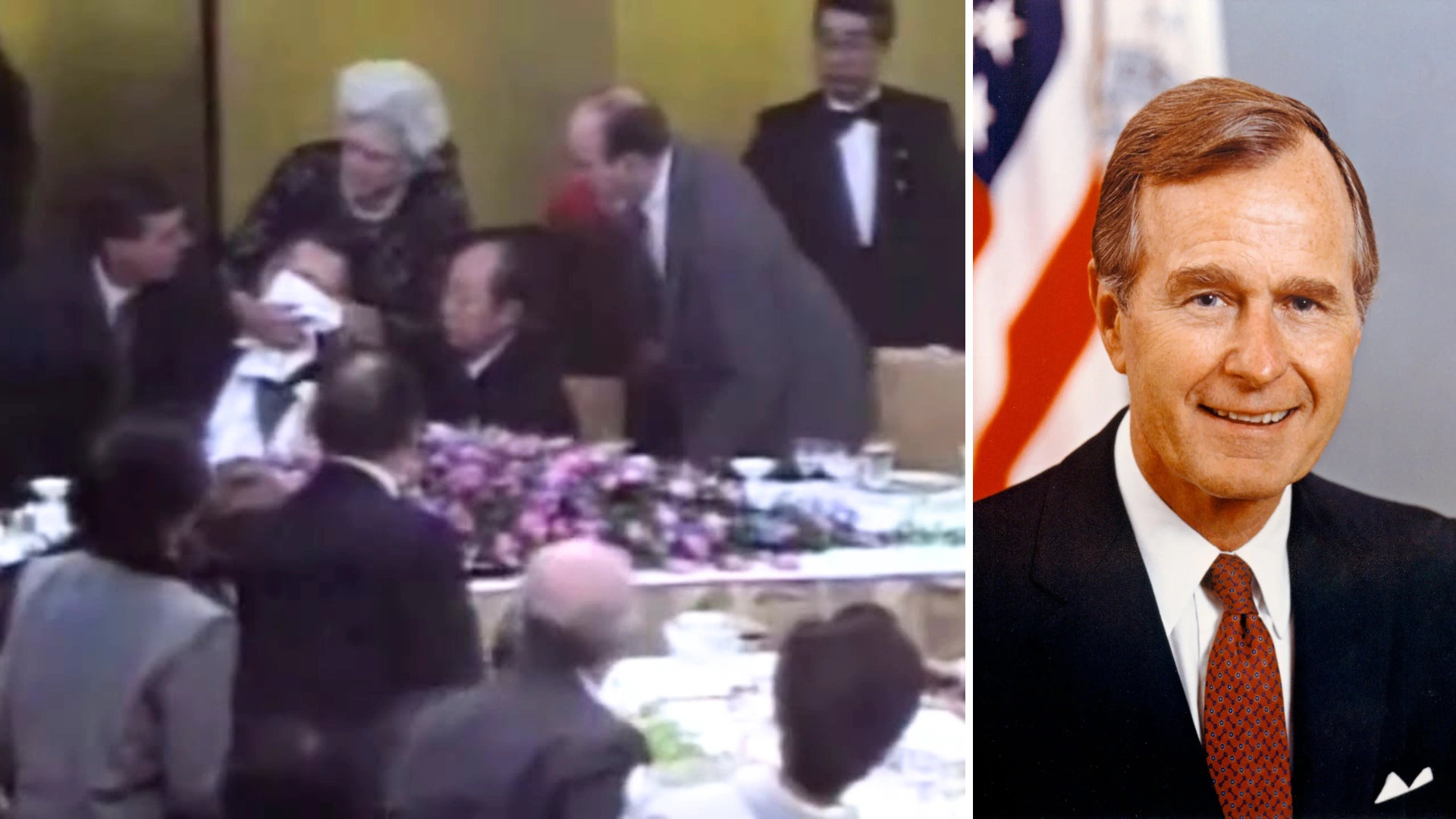 Throwback: When George H.W. Bush Vomited On Japanese PM Kiichi Miyazawa