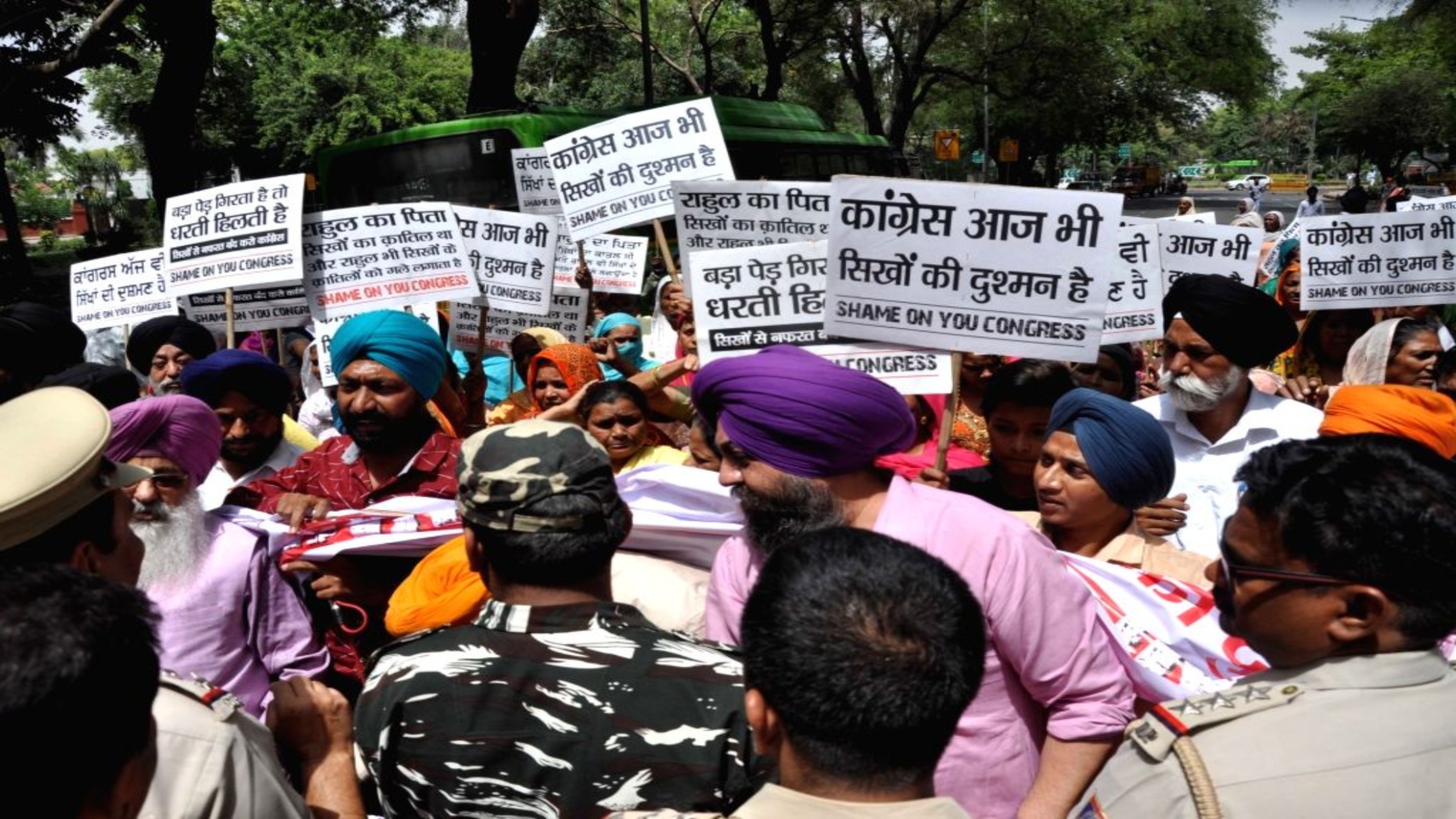 Sikhs Hold Protest March In Delhi, Demands Apology From Congress For 1984 Riots