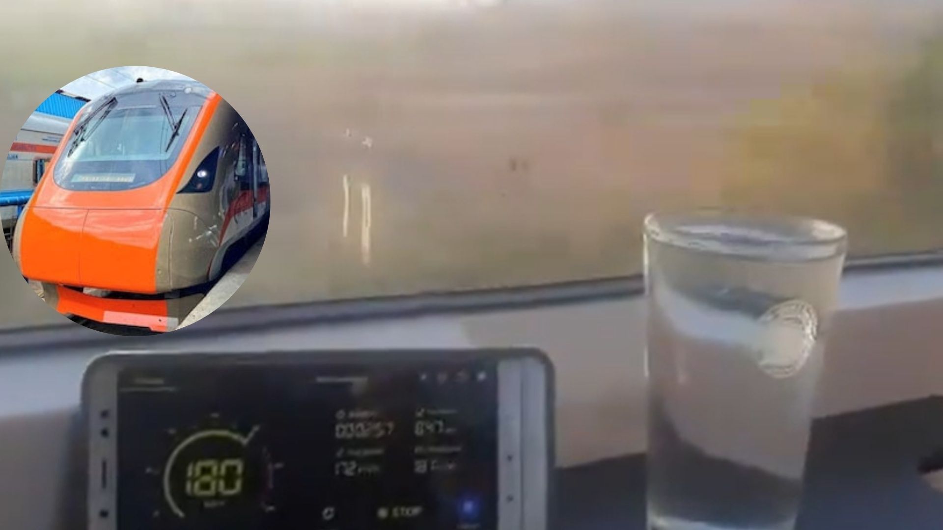 Watch: Vande Bharat Train Hits 180 Kmph Speed In Latest Trial, Glass Of Water Shows Stability