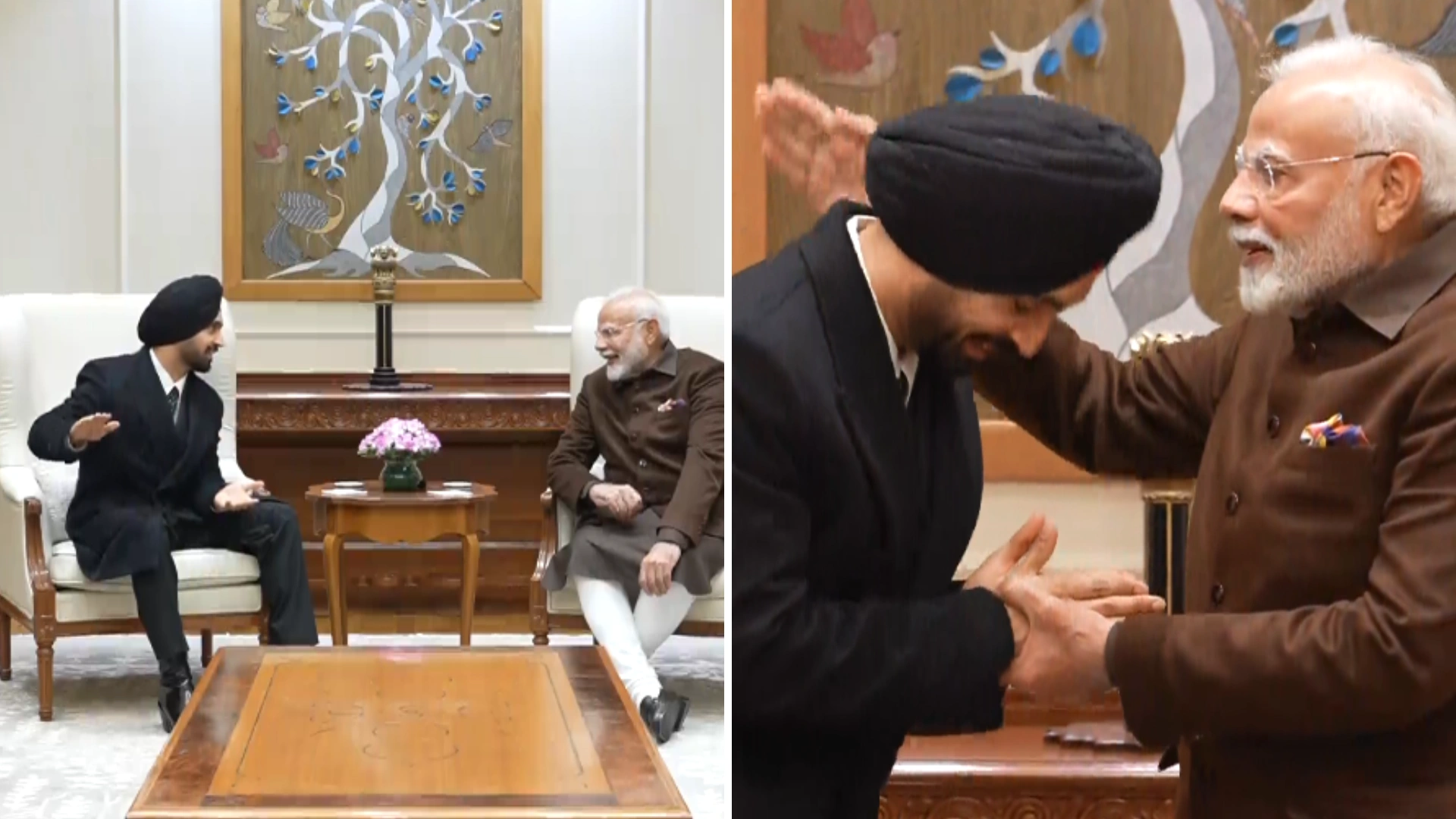 Diljit Dosanjh Meets PM Modi, Sings Gurbani Amid Facing Legal Action For Songs Promoting Alcohol