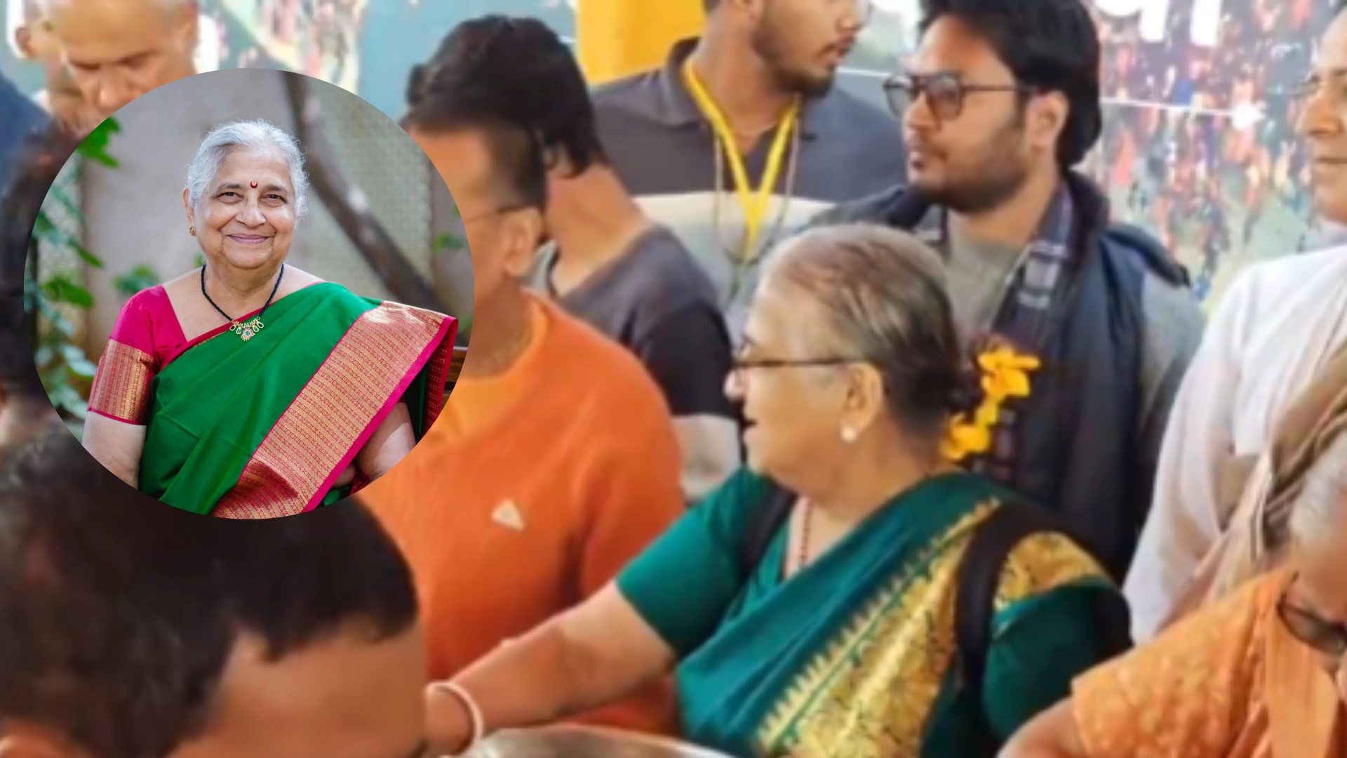 Mahakumbh 2025: Philanthropist Sudha Murty Serves Mahaprasad In Prayagraj, WATCH