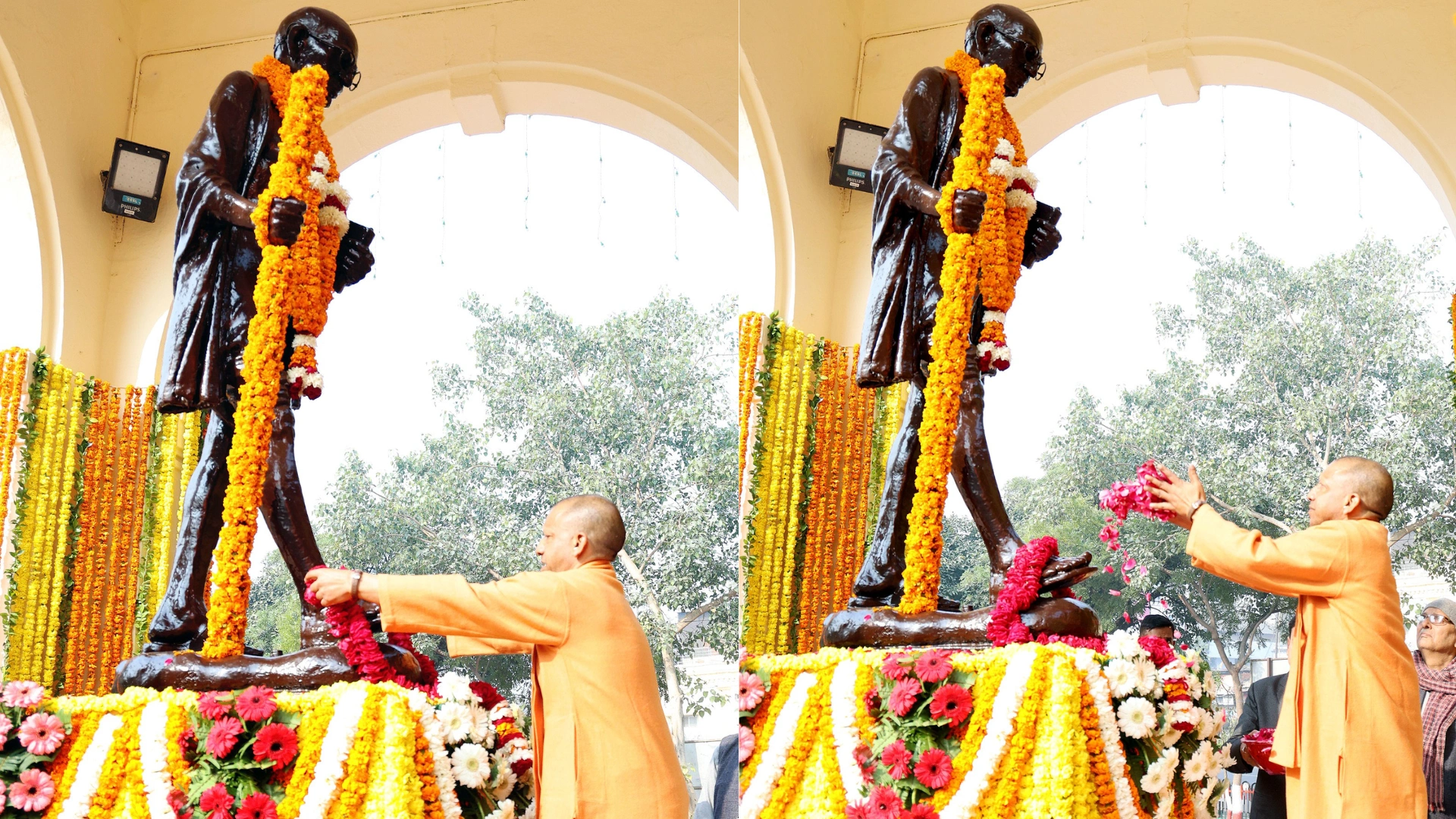 UP CM Yogi Adityanath Pays Tribute To ‘Father Of Nation’ Mahatma Gandhi On His Death Anniversary