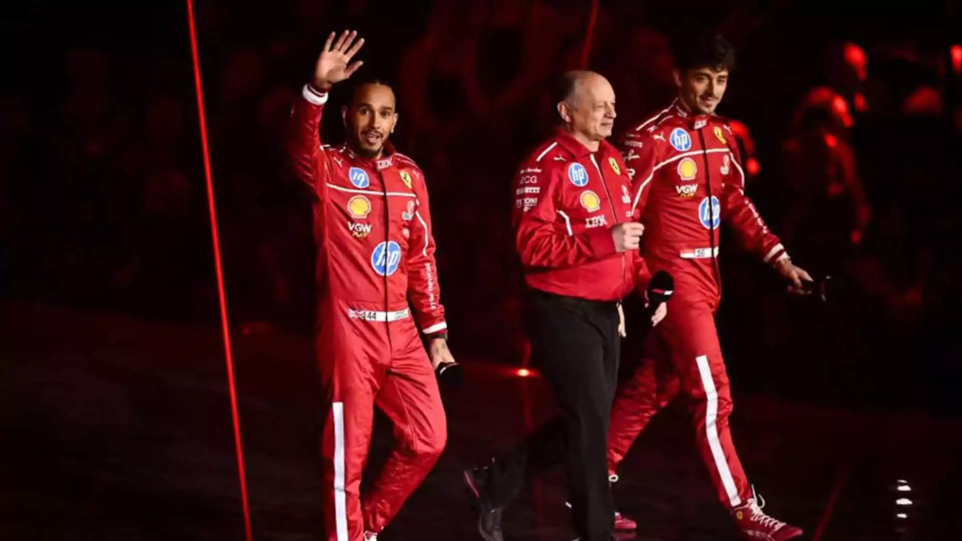 Caught On Camera: Charles Leclerc And Lewis Hamilton Come Together As Ferrari Team Mates At 2025 Formula 1 Season Launch Event