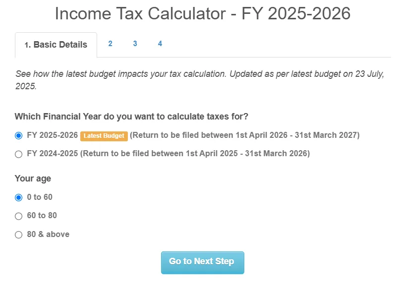 How To Calculate Your Tax Online For The Year 2526?