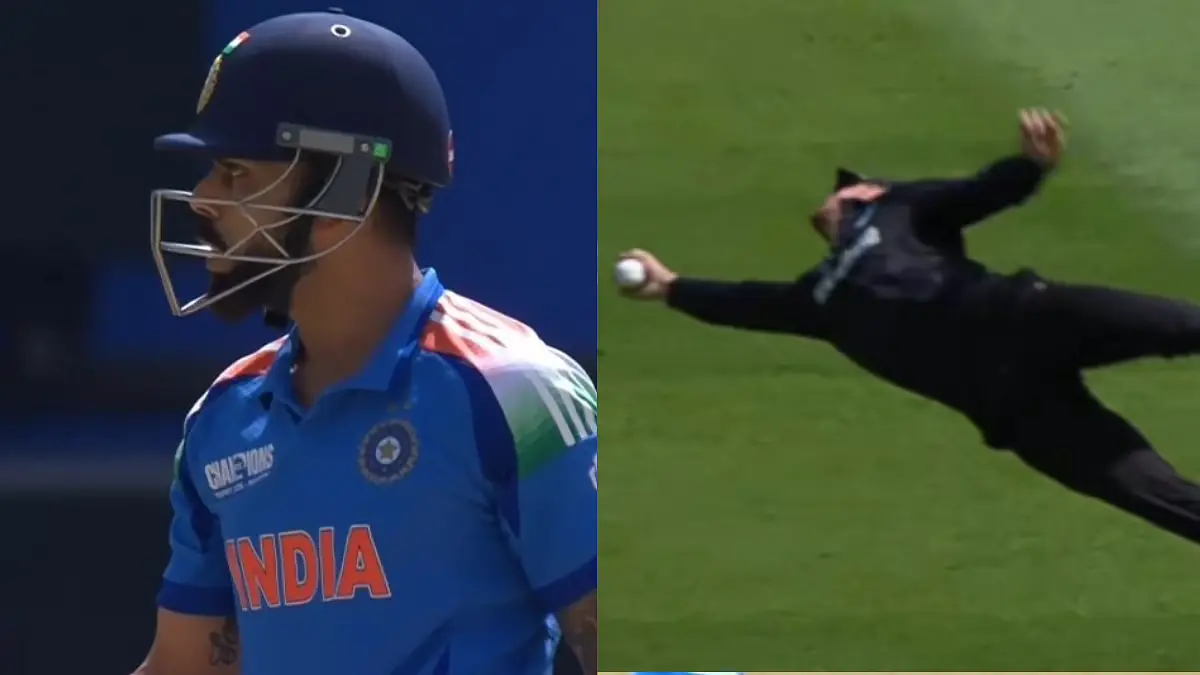 Watch | Glenn Phillips’ Stunning One-Handed Catch Sends Virat Kohli Packing – IND vs NZ Champions Trophy 2025