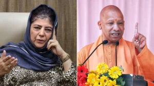 Mehbooba Mufti and Yogi A